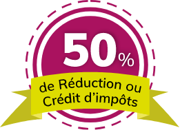 50% du réduction ou crédit d'impôts